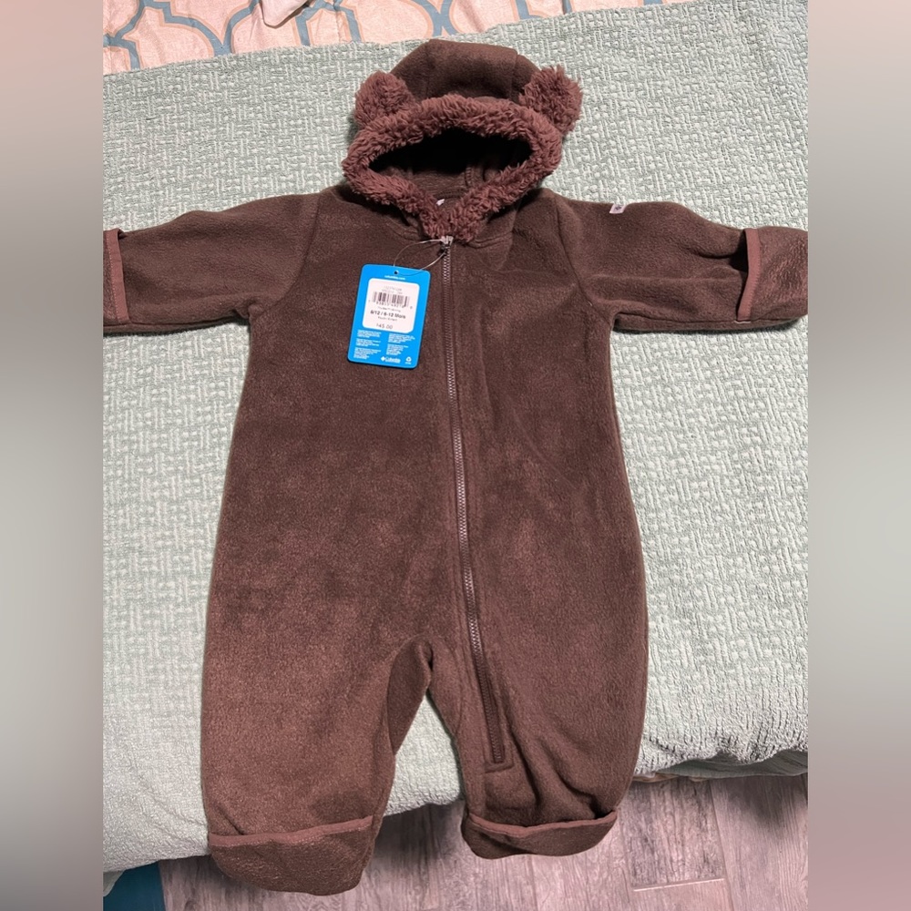 Columbia Tiny Bear II bunting. 6-12 month NWT color brown